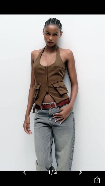 Zara halter yaka