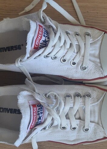 38 Beden Beyaz keten converse