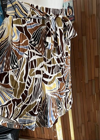 Bohem Tarzı Bağcıklı Şort - Görsel 2