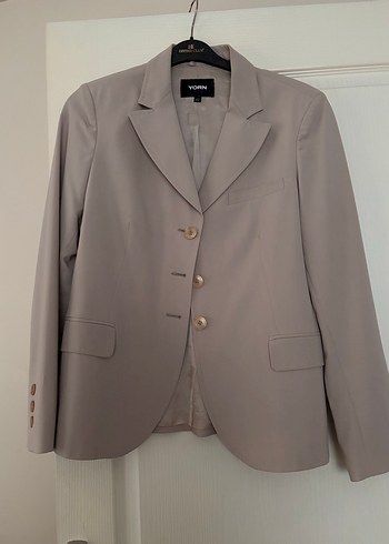 Bej Kadın Blazer Ceket