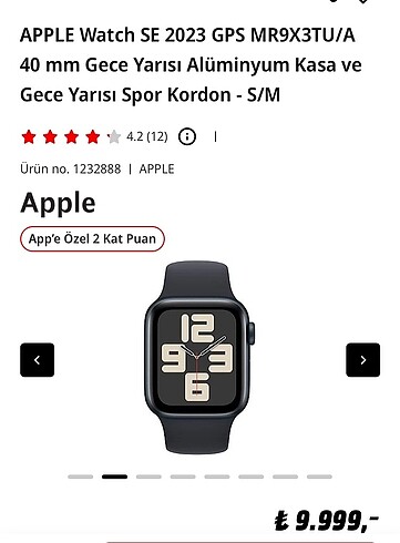 Apple watch se gen2 akıllı saat