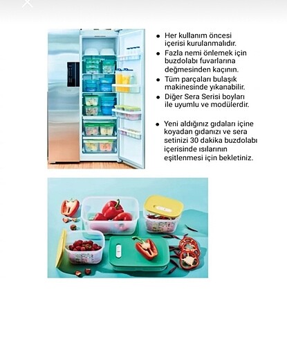 Beden beyaz Renk Tupperware sera 1.8 lt