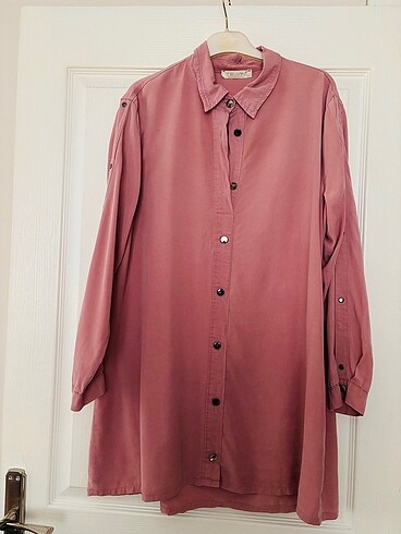 Pembe gömlek tunik