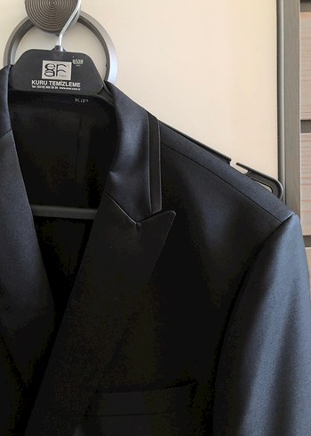 Kip marka siyah erkek takım elbise papyonlu - Görsel 2