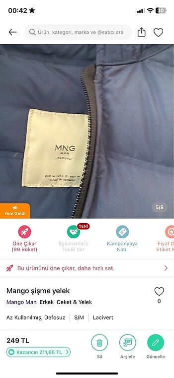 s/m Beden Şişme yelek
