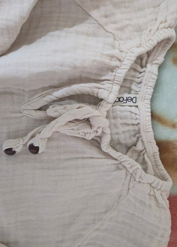 Kız Çocuk Beyaz Keten Bohem Bluz - Görsel 3