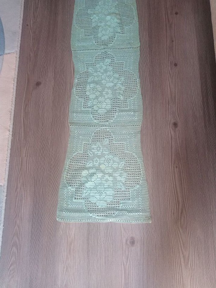 El Yapımı Yeşil ara dantel - Görsel 2