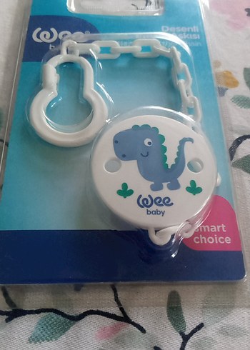 Desenli Beyaz Emzik Askısı - Görsel 2