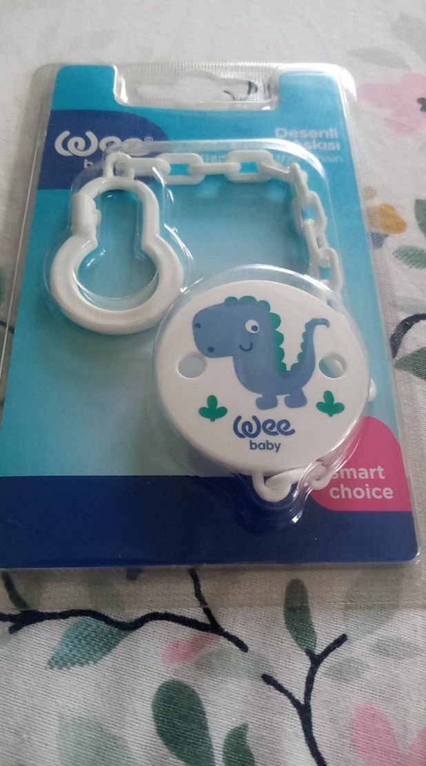 Desenli Beyaz Emzik Askısı - Görsel 2