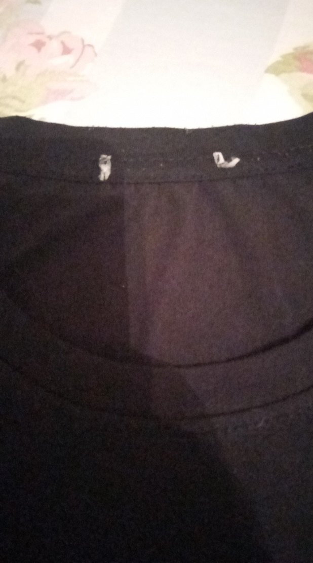 Siyah Baskılı Pamuklu Erkek Tişört - Görsel 3