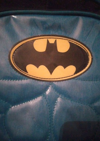 Batman Desenli Çocuk Okul Çantası - Koyu Mavi - Görsel 2