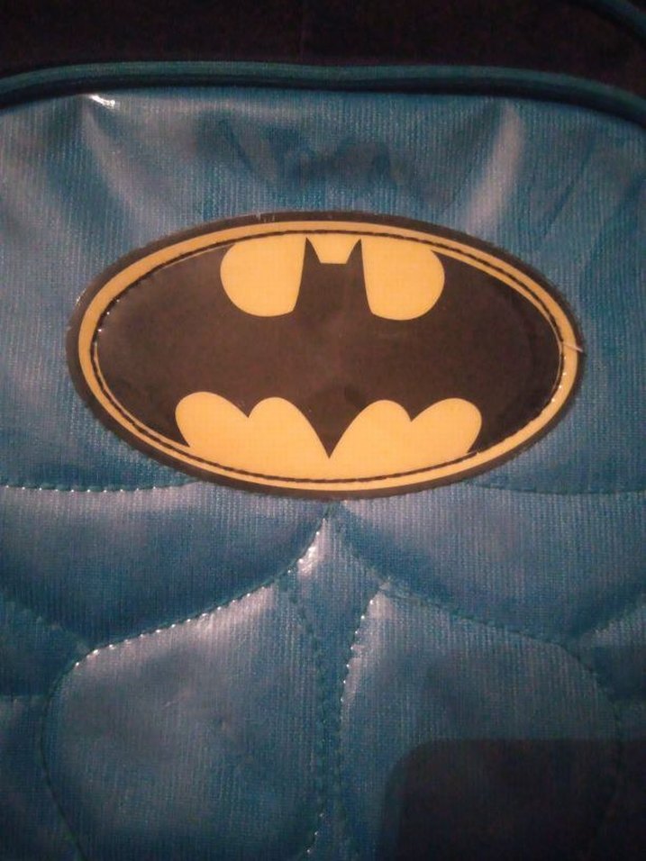 Batman Desenli Çocuk Okul Çantası - Koyu Mavi - Görsel 2