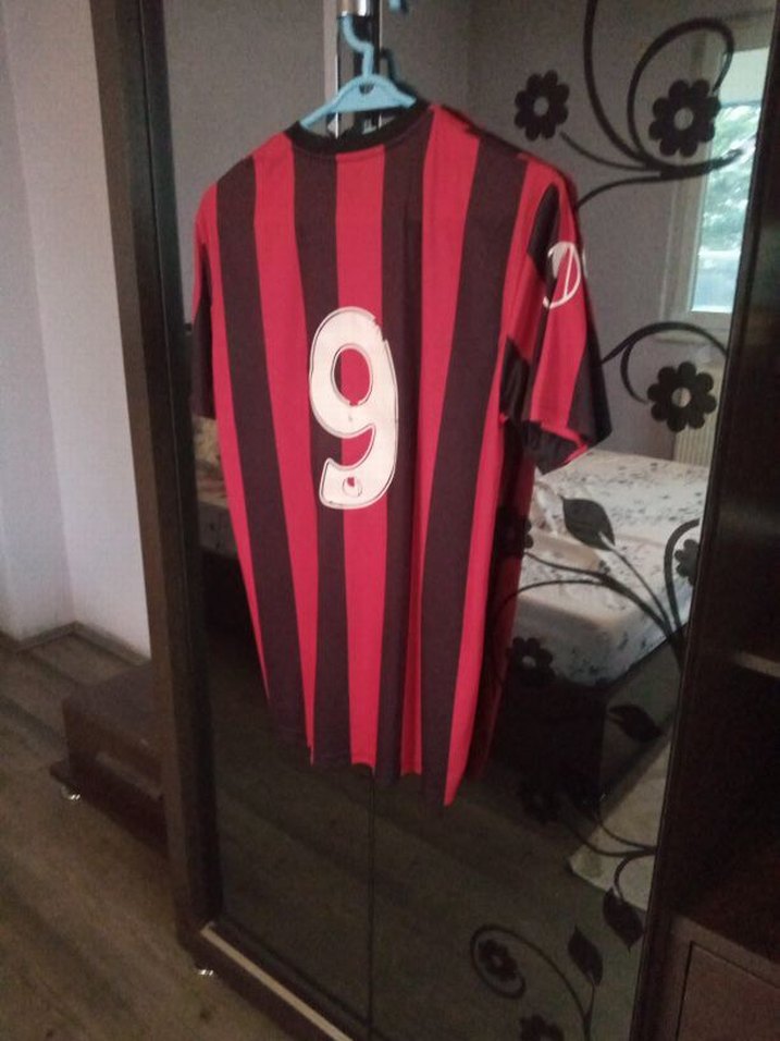 Bordo Siyah Çizgili Erkek Kısa Kollu Forma - Görsel 2