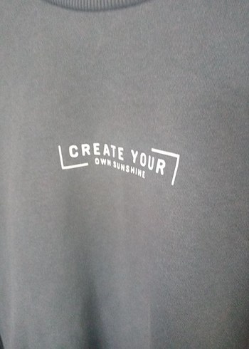 Gri erkek Uzun Kollu Sweatshirt - Görsel 2