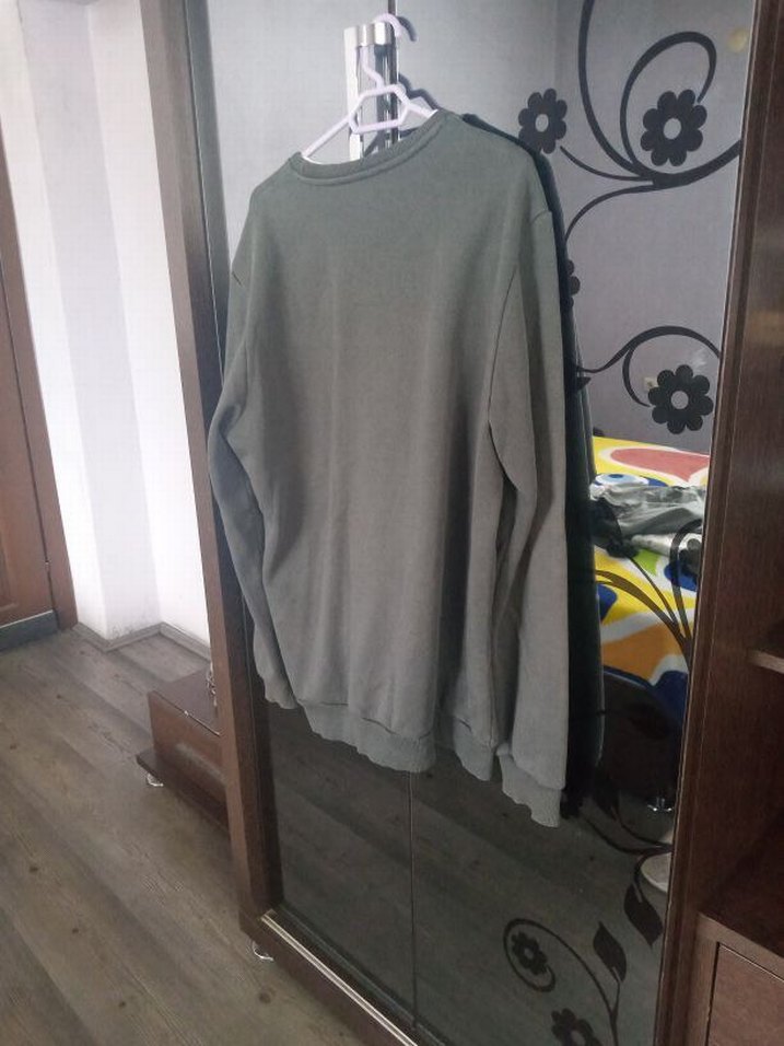 Gri erkek Uzun Kollu Sweatshirt - Görsel 4