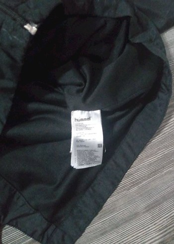 l Beden siyah Renk Hummel Siyah Kapüşonlu Erkek Rüzgarlık