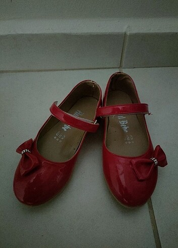 27 Beden kırmızı Renk Kırmızı Tokalı Ayakkabı