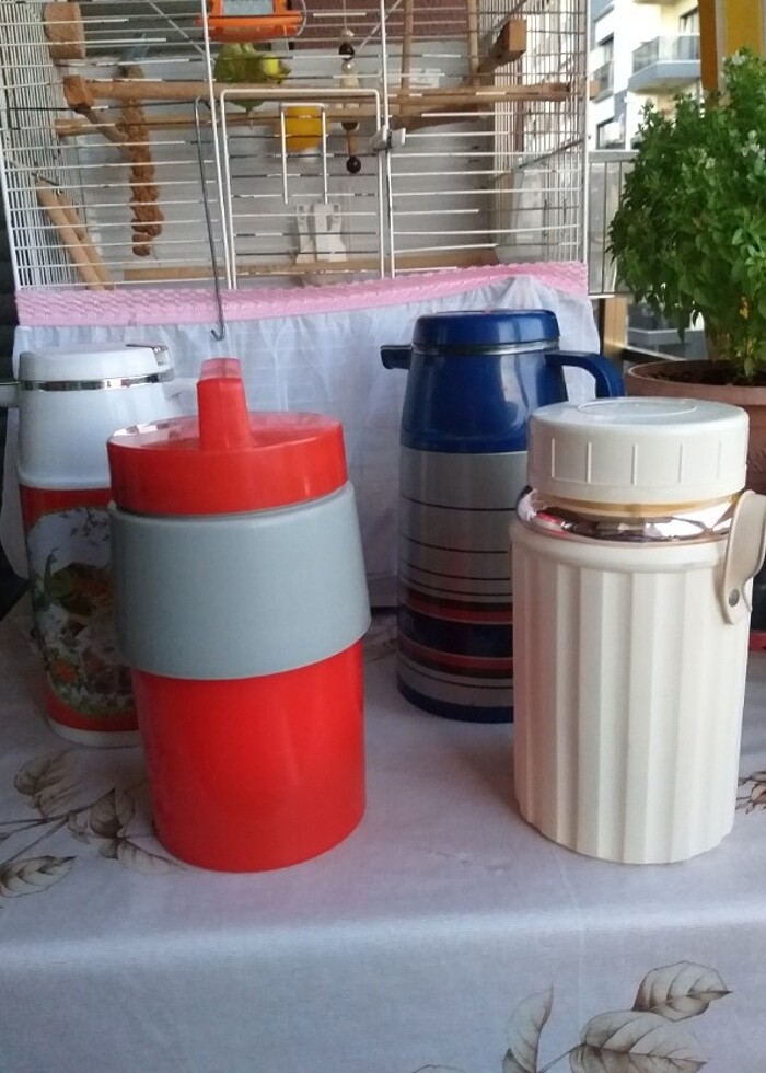 4 adet termos tertemiz saglam 1 litrelik  - Görsel 3
