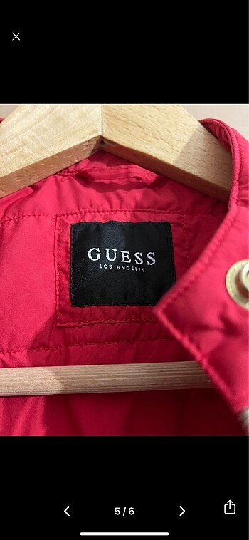 xs Beden kırmızı Renk Guess kırmızı mont