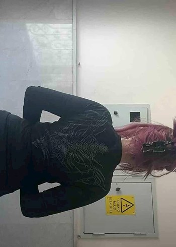 Siyah gotik fit gym - Görsel 2