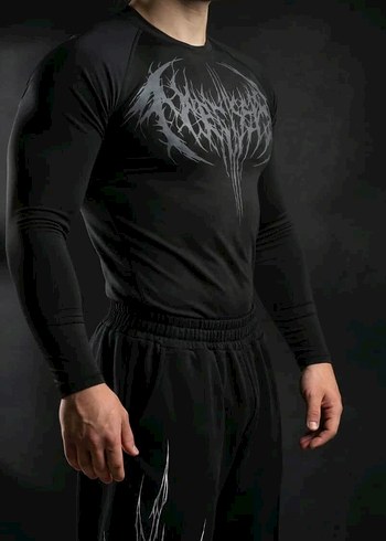 Siyah gotik fit gym - Görsel 5