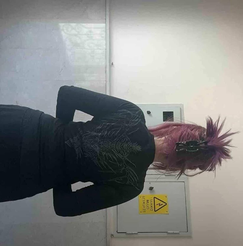 Siyah gotik fit gym - Görsel 2