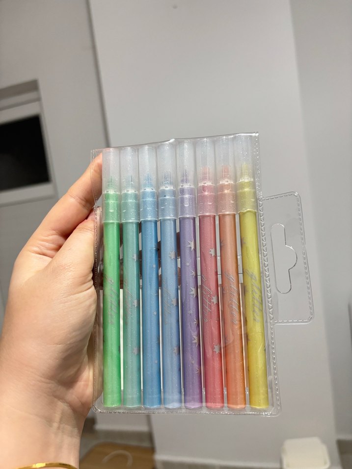 Studi Pastel Fosforlu Kalem Seti 8 Renk - Görsel 2