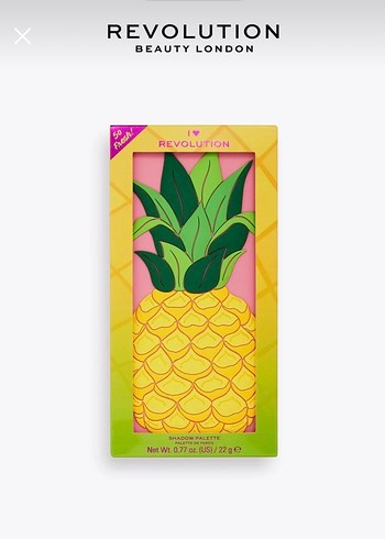 Revolution eyeshadow palette tasty pineapple far paleti - Görsel 5