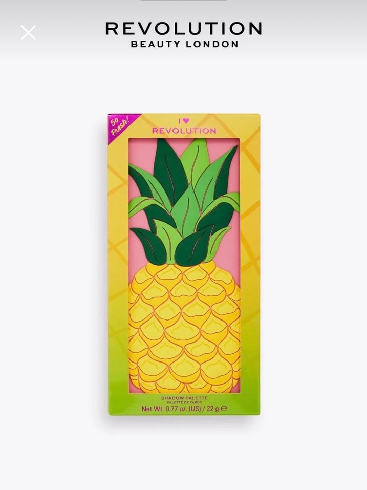 Revolution eyeshadow palette tasty pineapple far paleti - Görsel 5