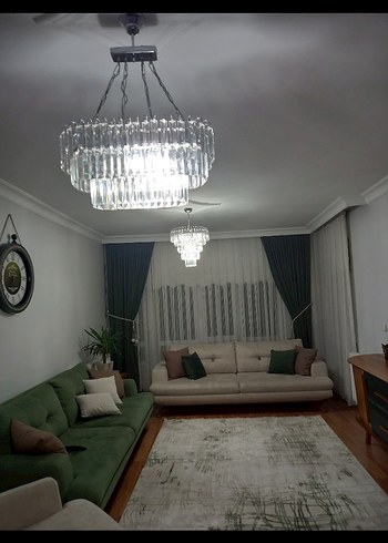 Beyaz Kristal Sarkıt Avize