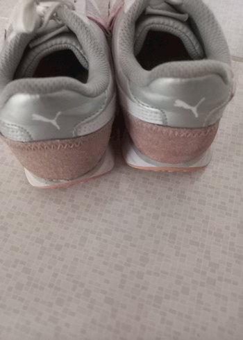 Puma Beyaz Gri Sneakers Kadın Spor Ayakkabı