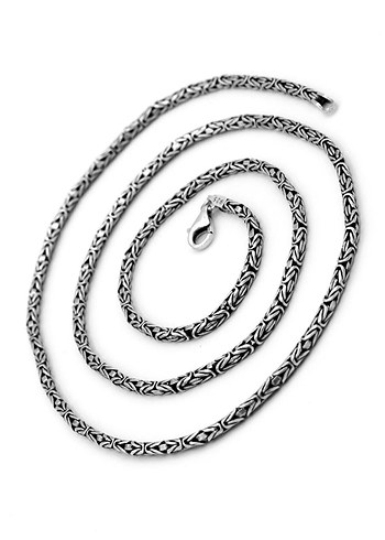 Gümüş kral Erkek Kolye Zinciri - Görsel 2