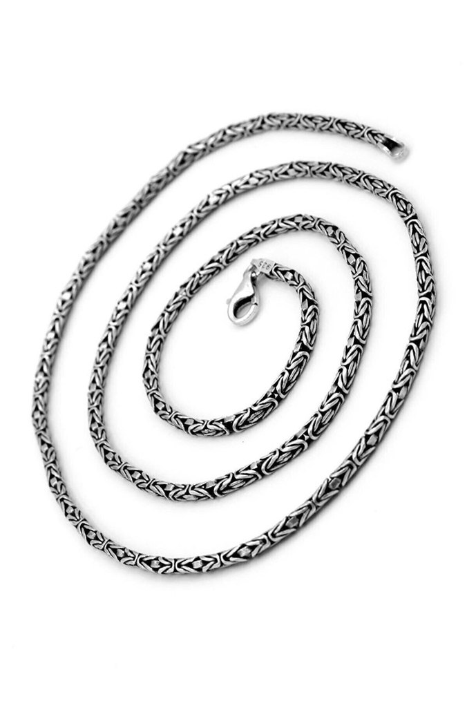 Gümüş kral Erkek Kolye Zinciri - Görsel 2