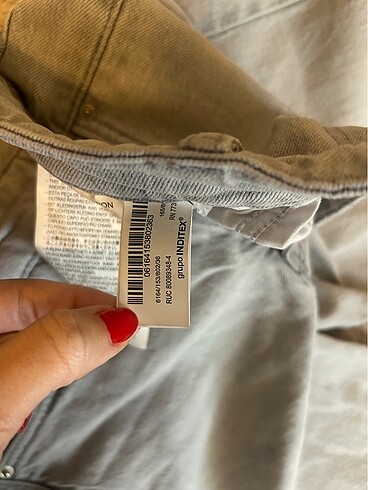 36 Beden gri Renk Zara kot pantolon GRİ