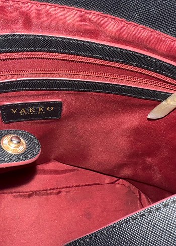 Vakko Siyah Deri Çanta - Görsel 4