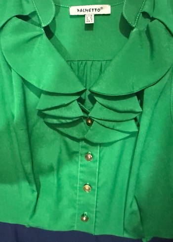 Yeşil Renkli Vintage Midi Elbise - Görsel 3