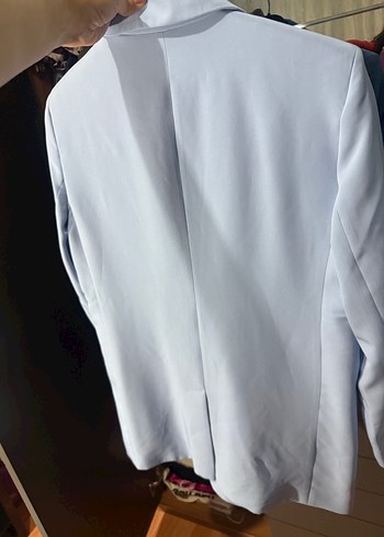 Mavi Pastel Renkli Kadın Blazer Ceket - Görsel 5