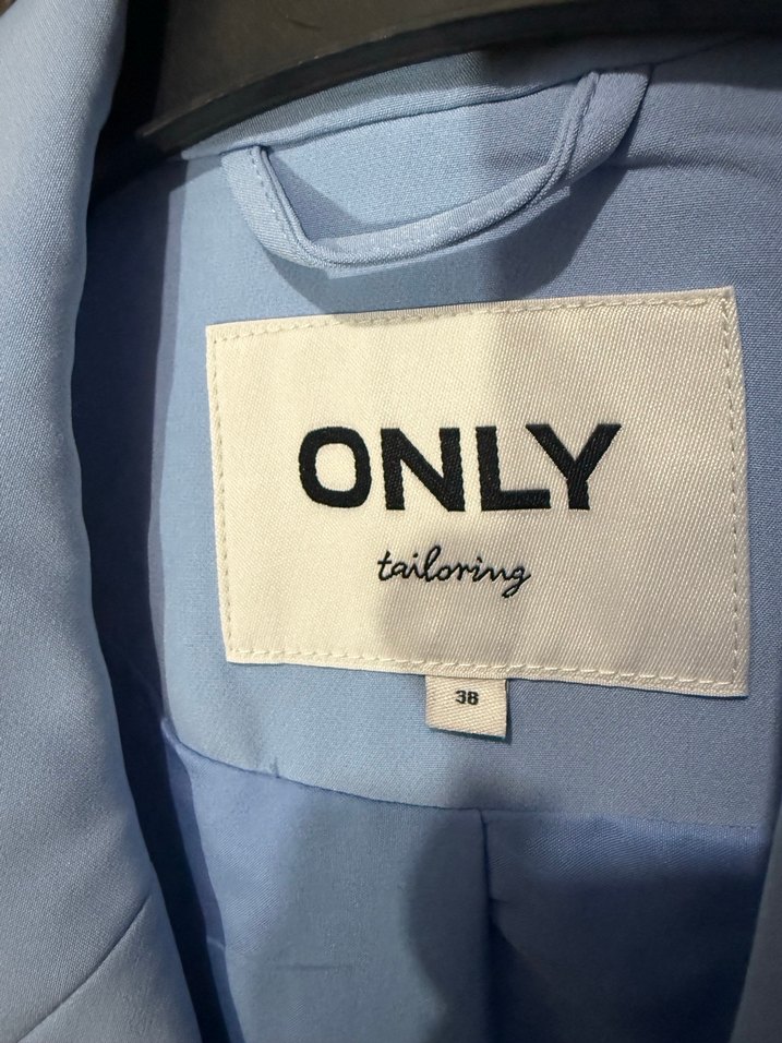 Mavi Pastel Renkli Kadın Blazer Ceket - Görsel 4