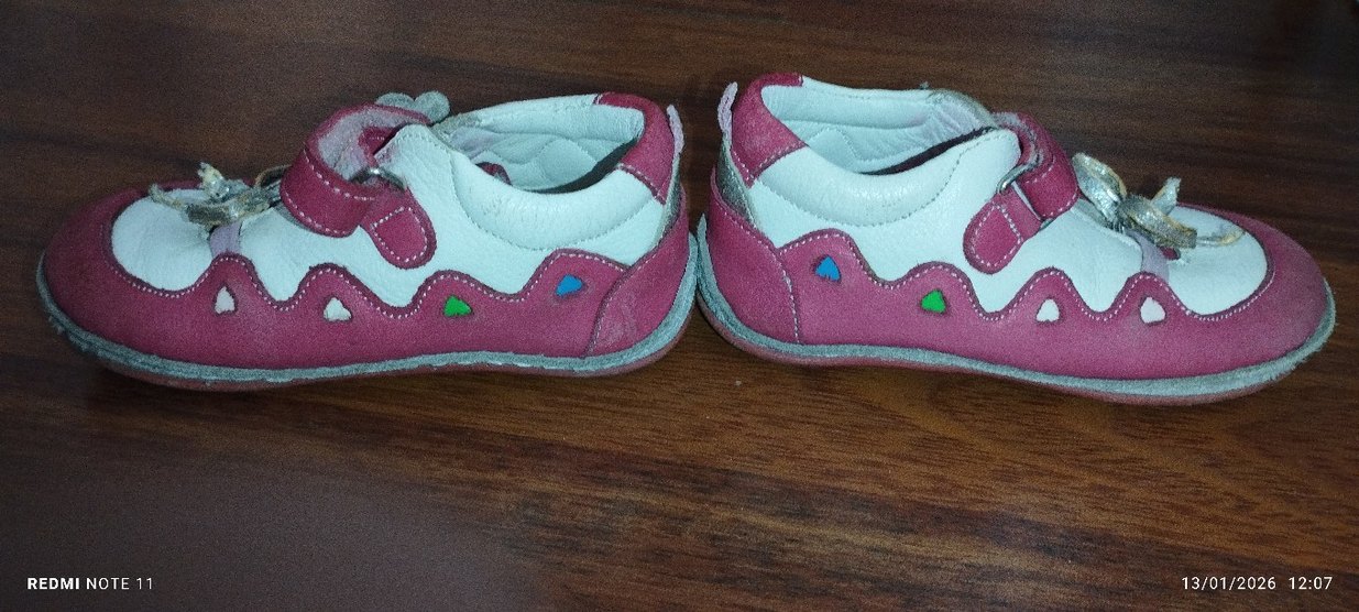 Kız Bebek Pembe Cırt Cırtlı İlk Adım Ayakkabısı. 20-21 no - Görsel 5