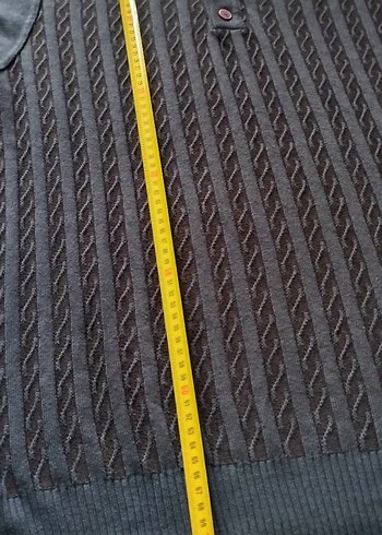 Düğmeli Erkek Triko L beden  Kazak - Görsel 4