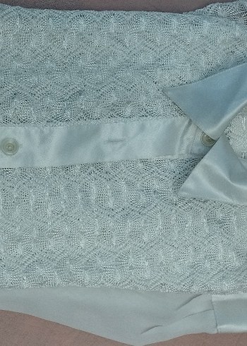 Dantelli 38 beden abiye gömlek. - Görsel 6