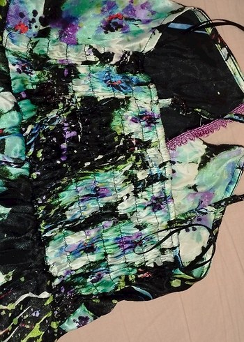 38 beden askılı elbise. - Görsel 4