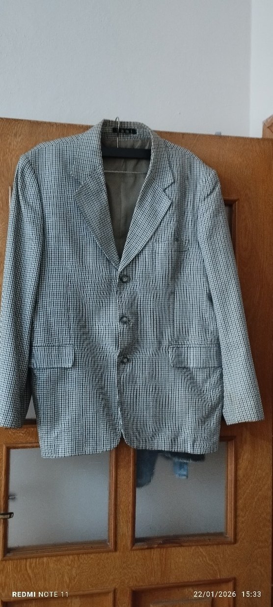 Gri Erkek regular 52/4 drop ceket - Görsel 2