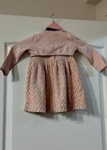 9-12 ay arası dantel görünümlü abiye bebek  elbise - Görsel 2