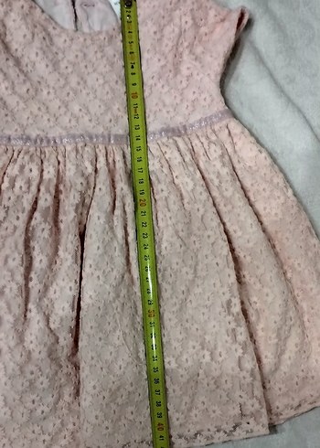 9-12 ay arası dantel görünümlü abiye bebek  elbise - Görsel 5