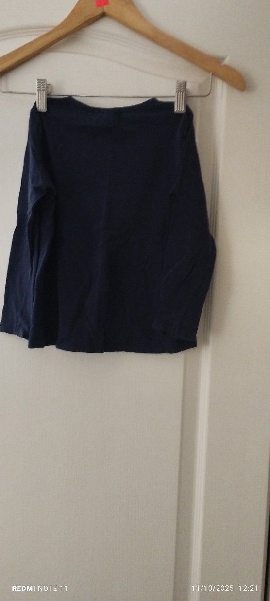 Dagi lacivert Beyaz Puantiyeli Lohusa Gecelik - Görsel 5