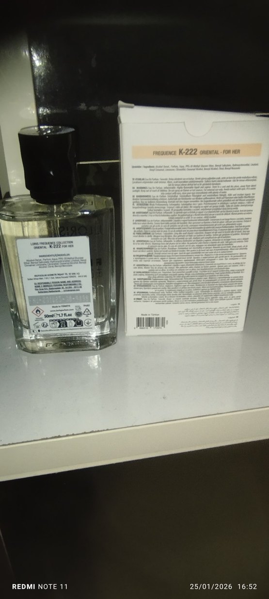 Loris Frequence K-222 50 ml tester hediyeli  parfüm - Görsel 3