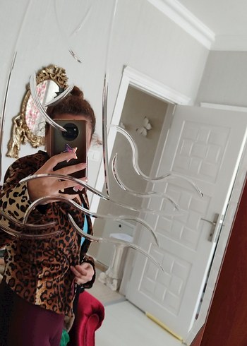 m Beden kahverengi Renk Kahverengi leopar kadife ceket