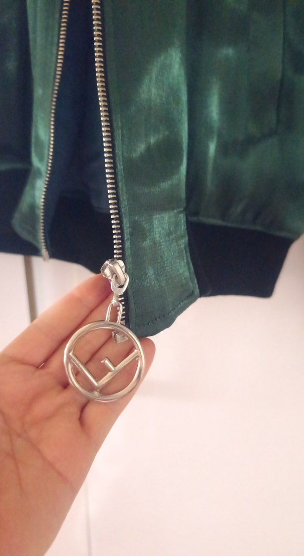 zümrüt yeşili mont - Görsel 2