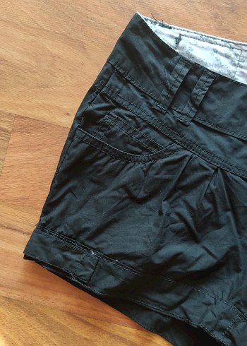 Zara Siyah Bel Detaylı Kadın Mini Şort